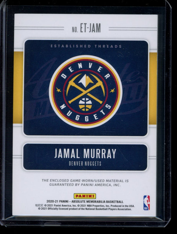 Jamal Murray 2020-21 Panini Absolute Established Threads