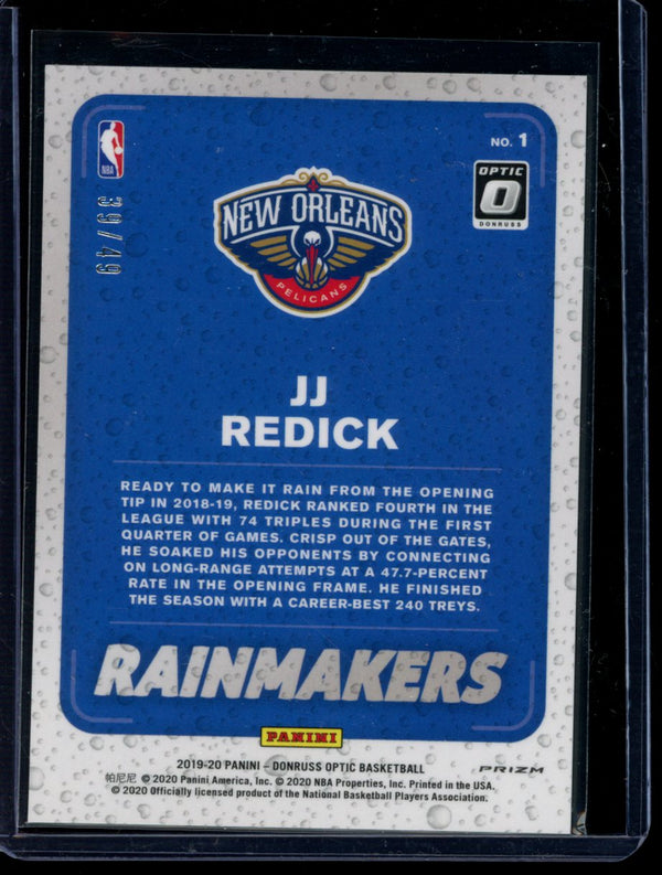 JJ Redick 2019-20 Panini Optic Rainmakers Blue  39/49