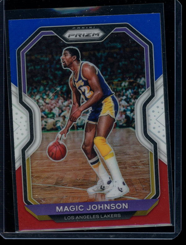 Magic Johnson 2020-21 Panini Prizm Red/White/Blue