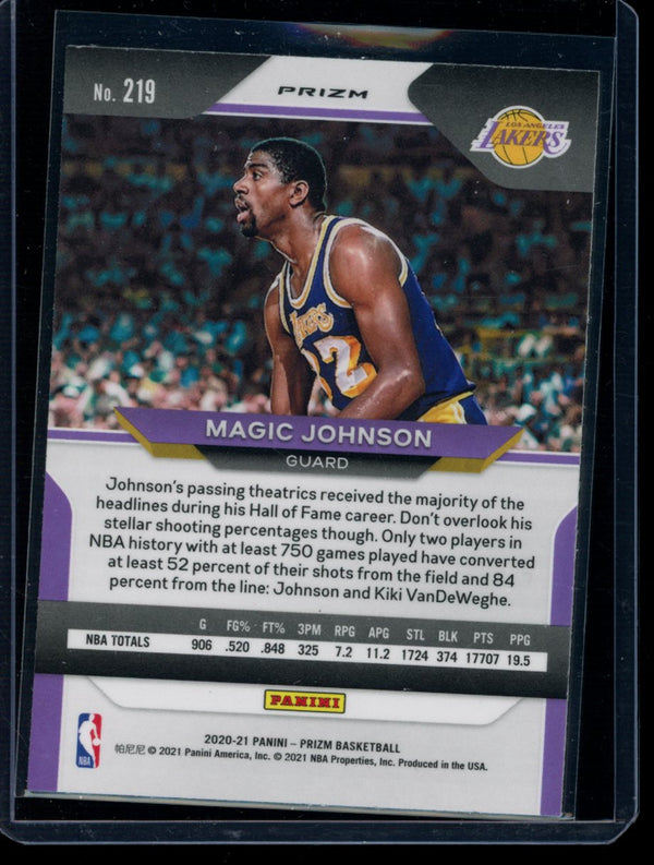 Magic Johnson 2020-21 Panini Prizm Red/White/Blue