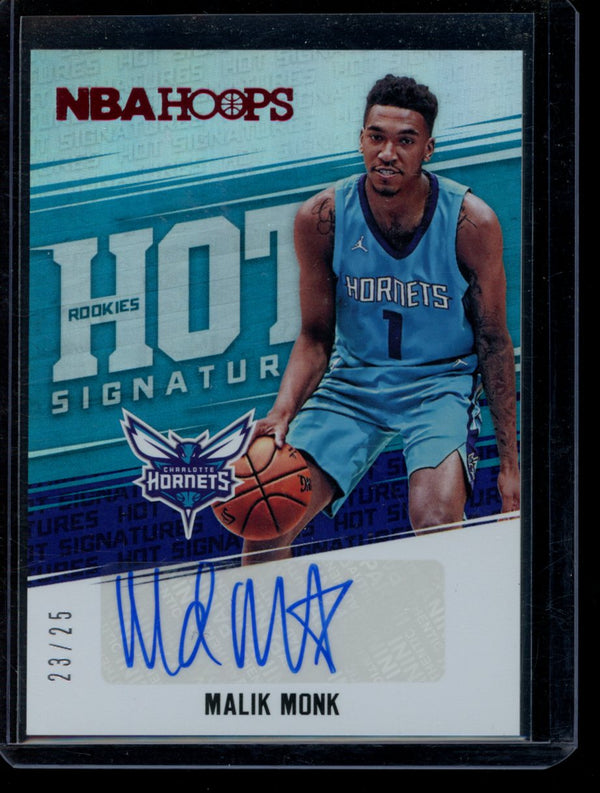 Malik Monk 2017-18 Panini Hoops Hot signatures  RC 23/25