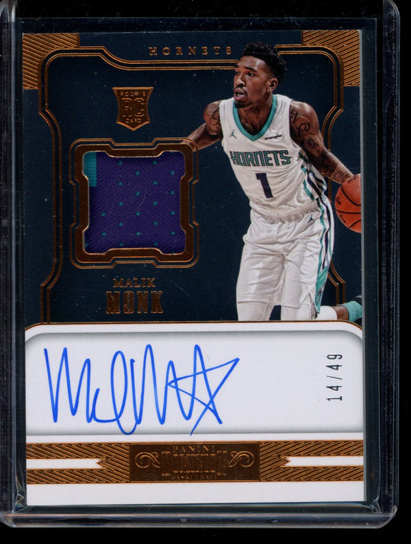 Malik Monk 2017-18 Panini Dominion RPA RC 14/49