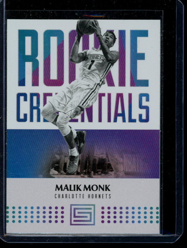 Malik Monk 2017-18 Panini Status Rookie Credentials RC