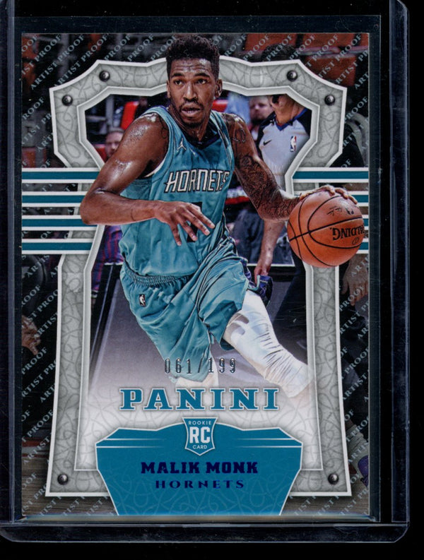 Malik Monk 2018 Panini Chronicles Artist Proof Blue RC 061/199