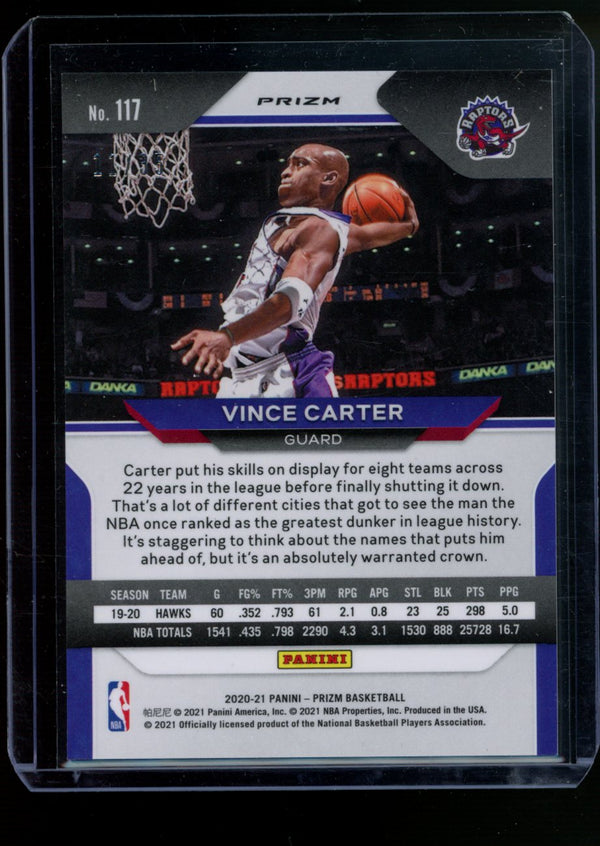 Vince Carter  2020-21 Panini Prizm  Blue Shimmer 11/35