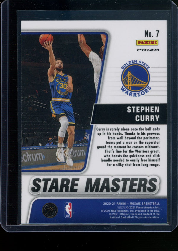 Stephen Curry 2020-21 Panini Mosaic Stare Masters Mosaic