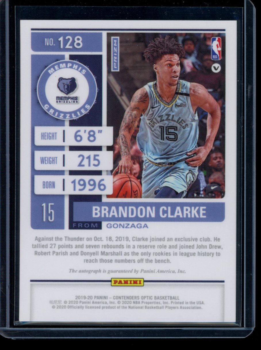 Brandon Clarke RC On Card Auto /49 NBA - トレーディングカード