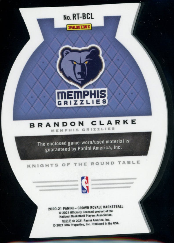 Brandon Clarke 2020-21 Panini Crown Royale Knights of the Round Table