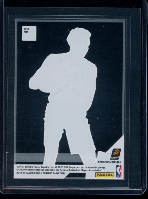 Cameron Johnson 2019-20 Panini Clearly Donruss RC