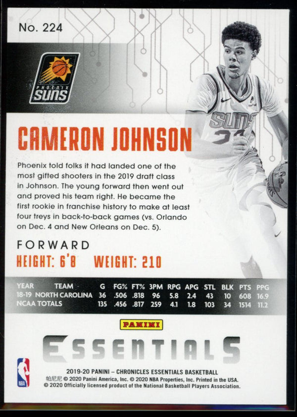 Cameron Johnson 2019-20 Panini Chronicles Essentials RC