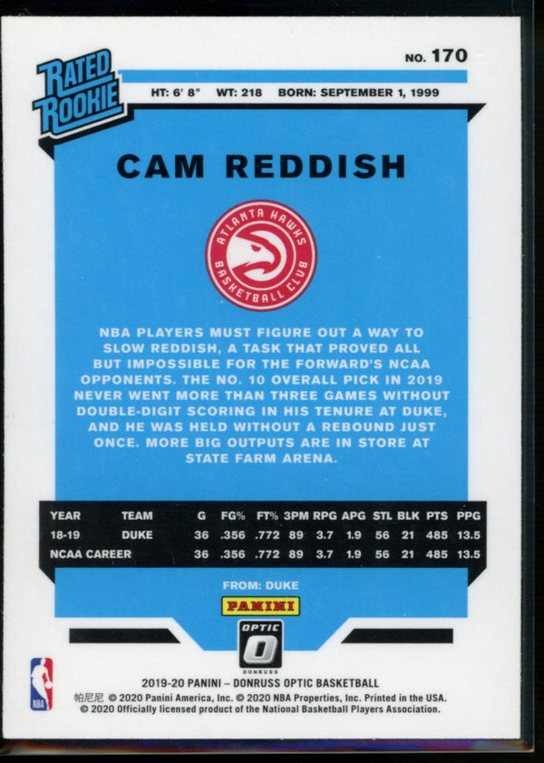 Cam Reddish 2019-20 Panini Optic RC