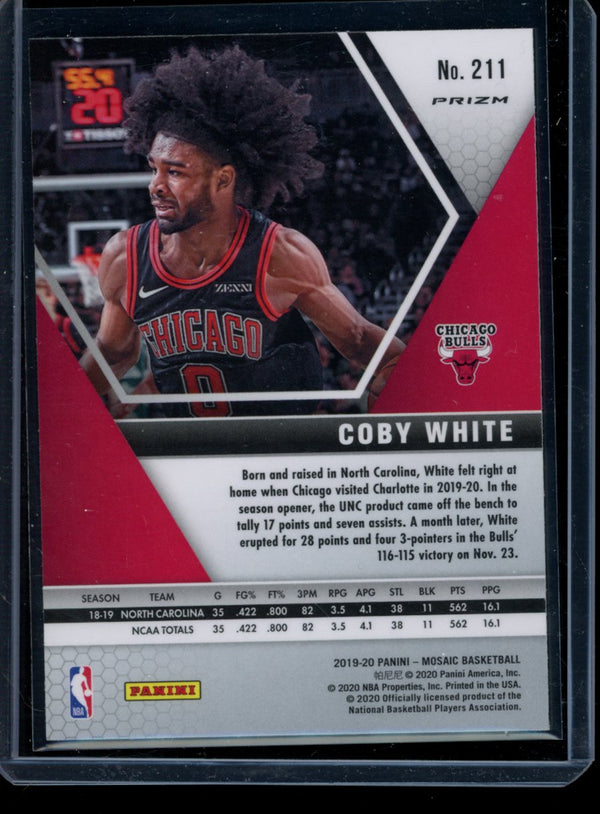 Coby White 2019-20 Panini Mosaic Pink Camo RC