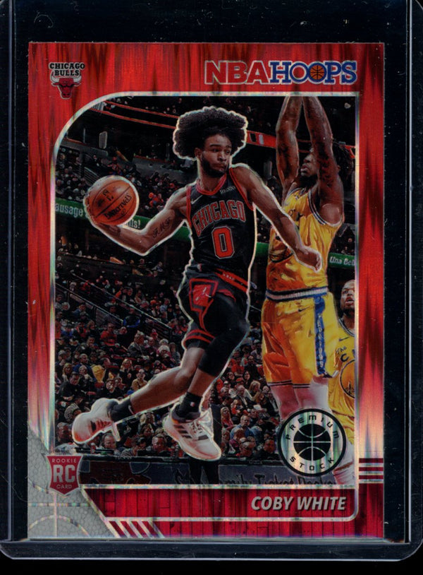 Coby White 2019-20 Panini Hoops Premium Red Flash RC