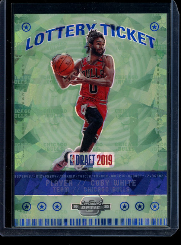 Coby White 2019-20 Panini Contenders Optic Blue Ice RC
