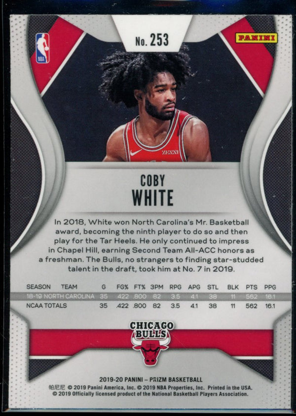 Coby White 2019-20 Panini Prizm RC