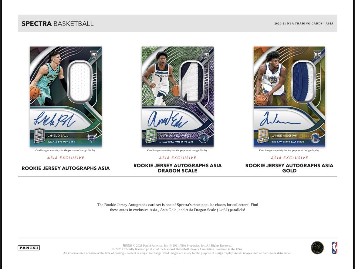 2020/21 Panini Spectra Basketball Asia Tmall Box