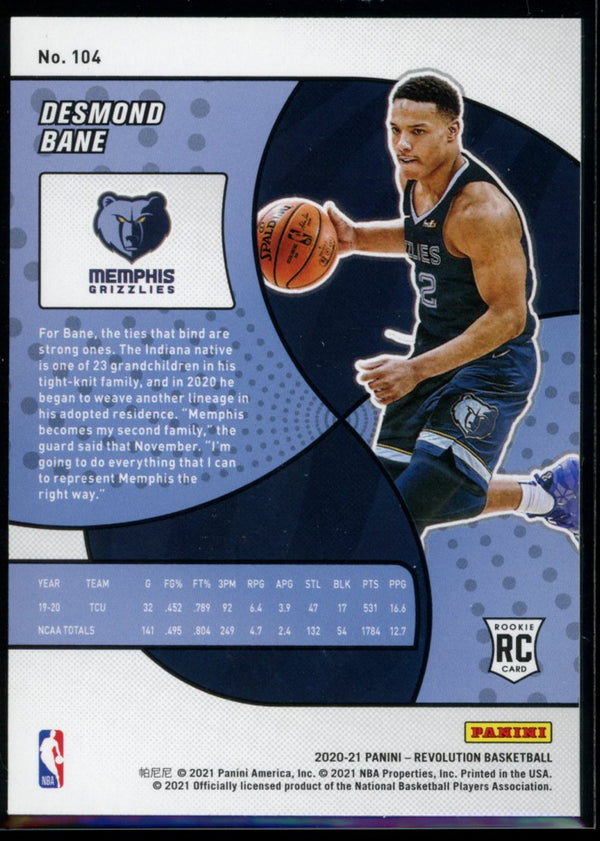 Desmond Bane 2020-21 Panini Revolution RC