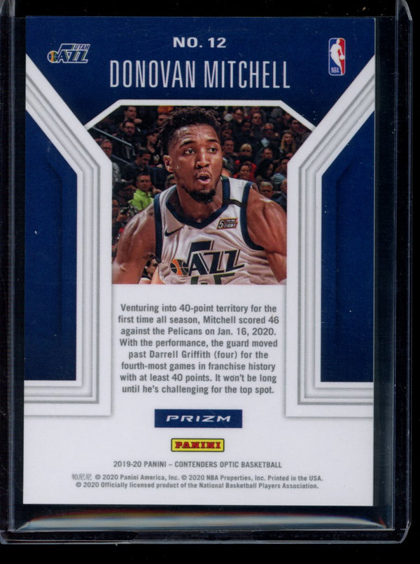 Donovan Mitchell 2019-20 Panini Contenders Optic