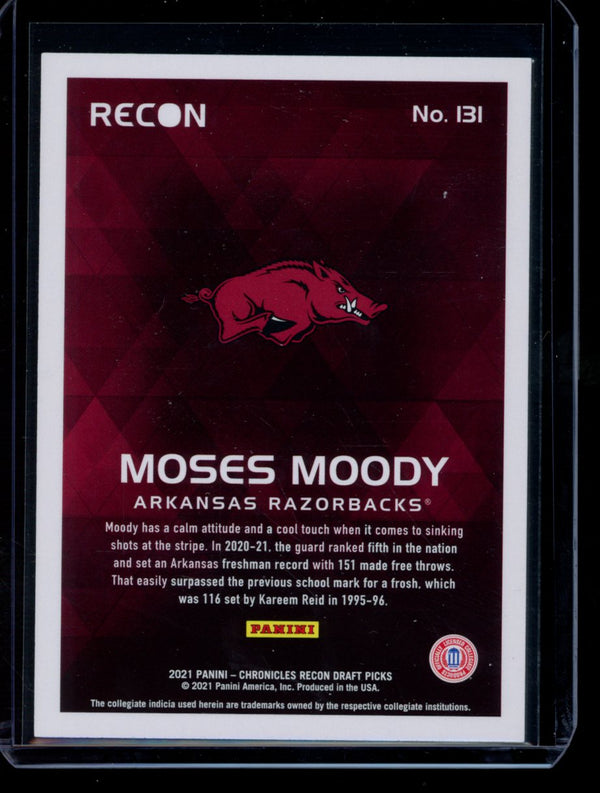 Moses Moody 2021 Panini Chronicles Draft Picks Recon RC