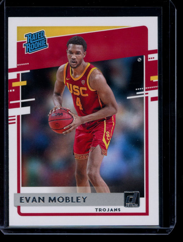Evan Mobley 2021 Panini Chronicles Draft Picks Donruss Rated Rookie RC