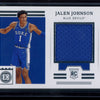 Jalen Johnson 2021 Panini Chronicles Draft Picks Encased Substantial Swatches RC