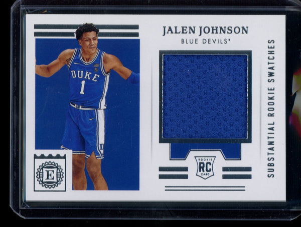 Jalen Johnson 2021 Panini Chronicles Draft Picks Encased Substantial Swatches RC