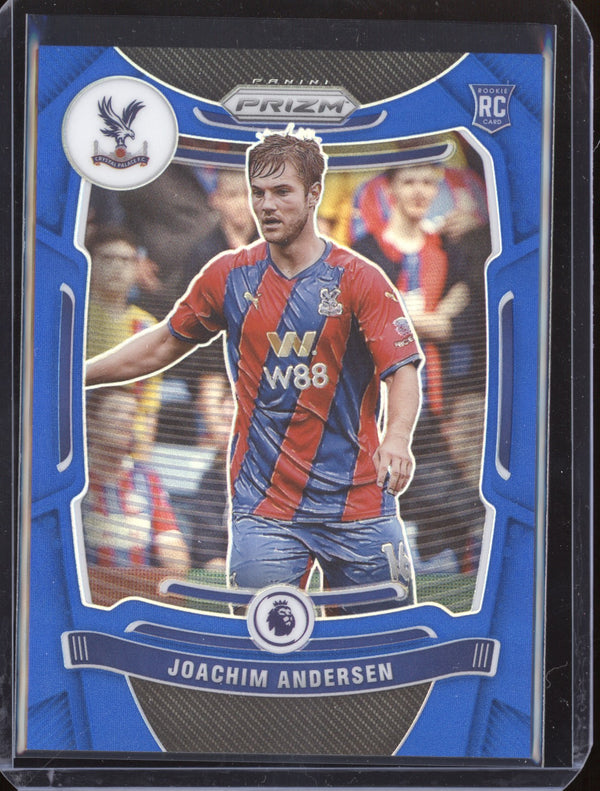 Joachim Andersen 2021-22 Panini Prizm Premier League Blue Prizm RC 13/340