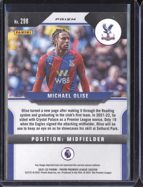 Michael Olise 2021-22 Panini Prizm Premier League Pink Prizm RC