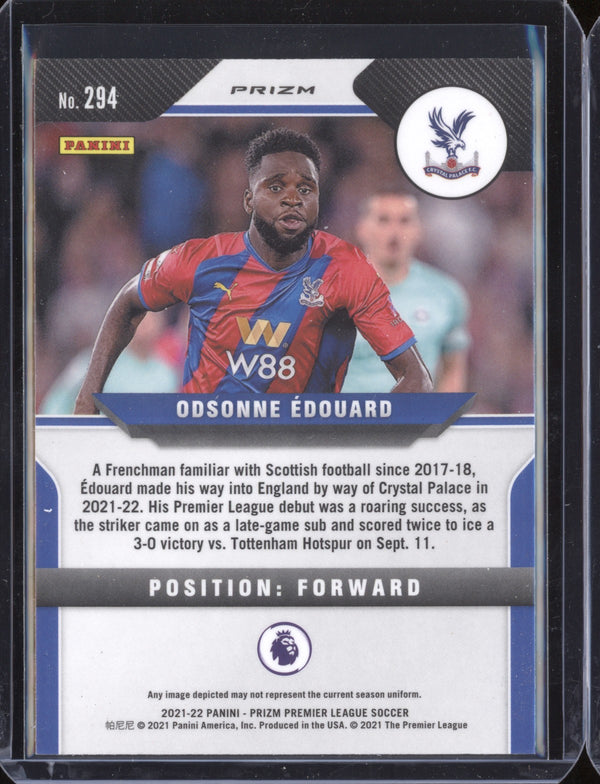 Odsonne Edouard 2021-22 Panini Prizm Premier League Silver Prizm RC