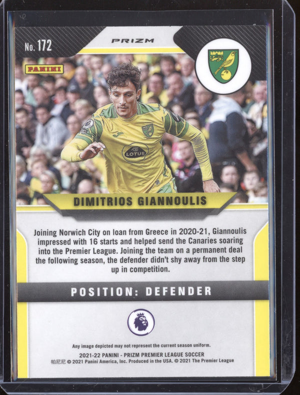 Dimitrios Giannoulis 2021-22 Panini Prizm Premier League Multicolor Prizm RC