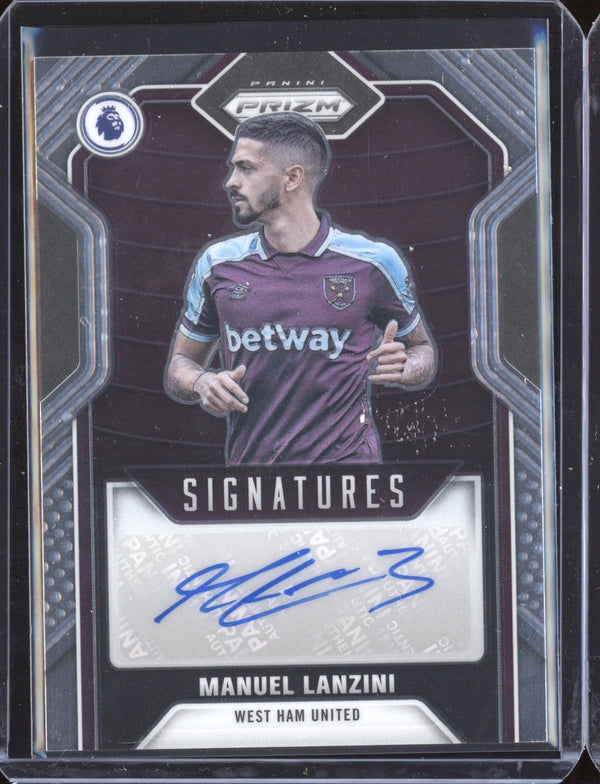 Manuel Lanzini 2021-22 Panini Prizm Premier League Signatures