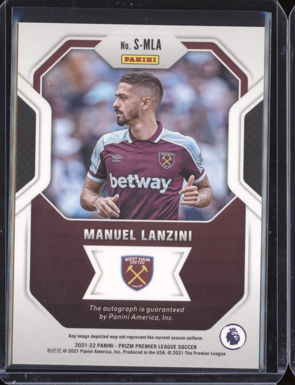 Manuel Lanzini 2021-22 Panini Prizm Premier League Signatures