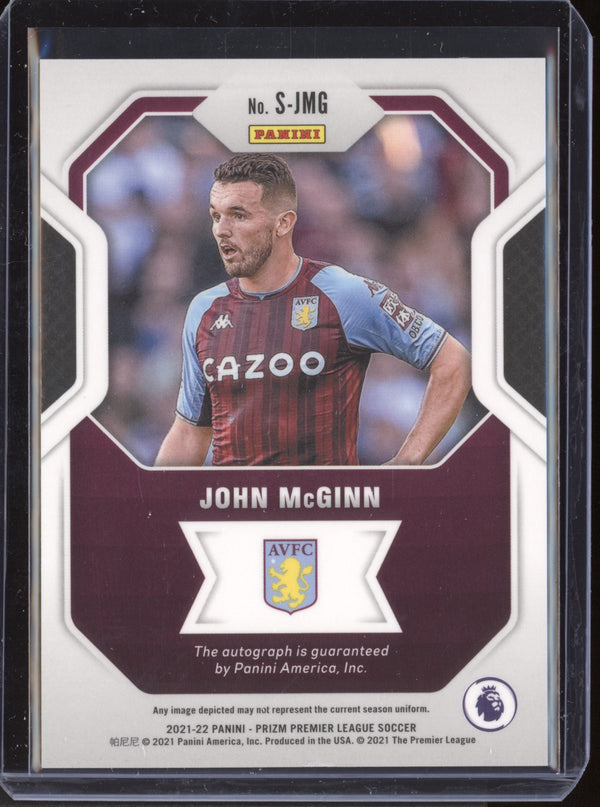 John Mcginn 2021-22 Panini Prizm Premier League Signatures