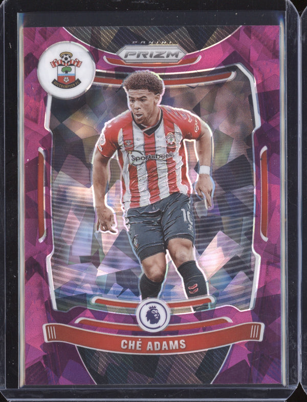 Che Adams 2021-22 Panini Prizm Premier League Purple Cracked Ice 1/49