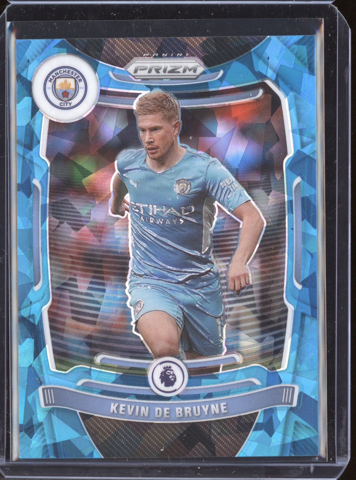 Kevin De Bruyne 2021-22 Panini P. League Blue Cracked Ice - The Hobby