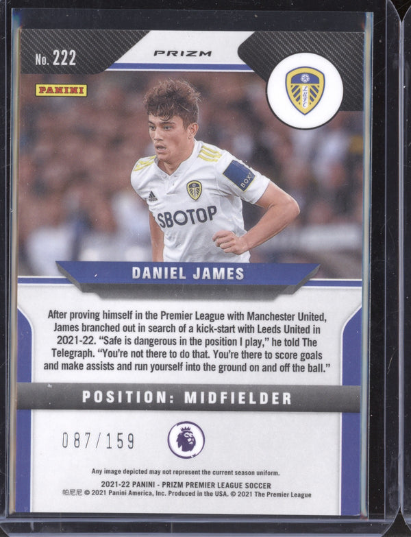 Daniel James 2021-22 Panini Prizm Premier League Red Mojo 87/159