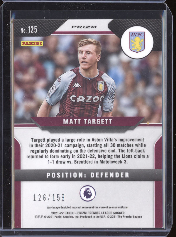 Matt Targett 2021-22 Panini Prizm Premier League Red Mojo 126/159