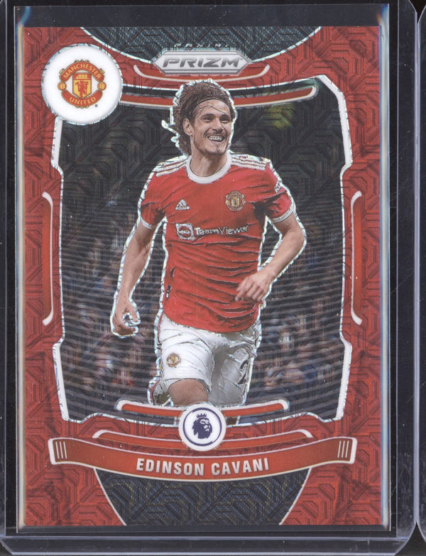 Edinson Cavani 2021-22 Panini Prizm Premier League Red Mojo 101/159