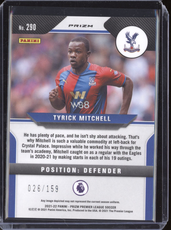 Tyrick Mitchell 2021-22 Panini Prizm Premier League Red Mojo 26/159