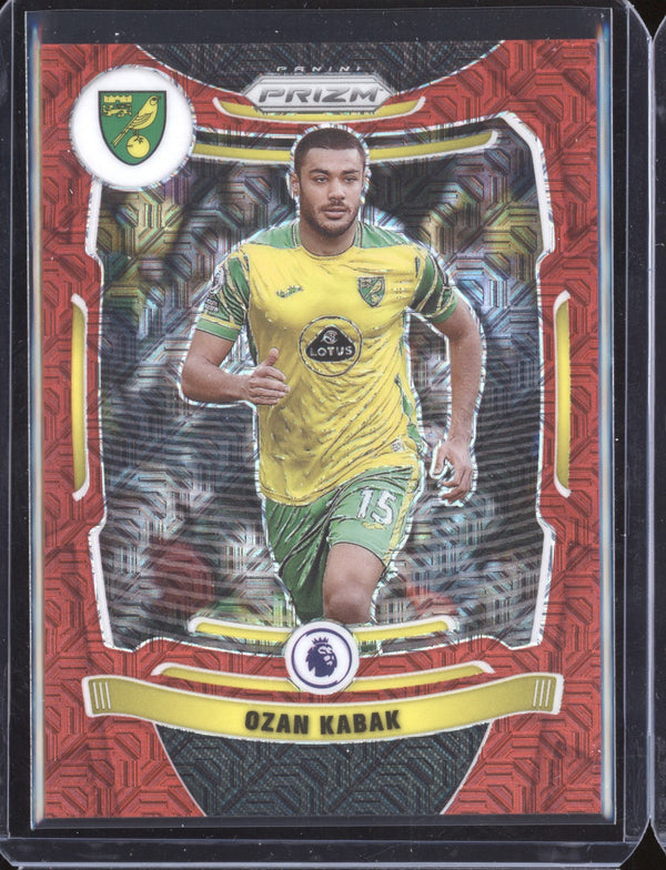 Ozan Kabak 2021-22 Panini Prizm Premier League Red Mojo 47/159