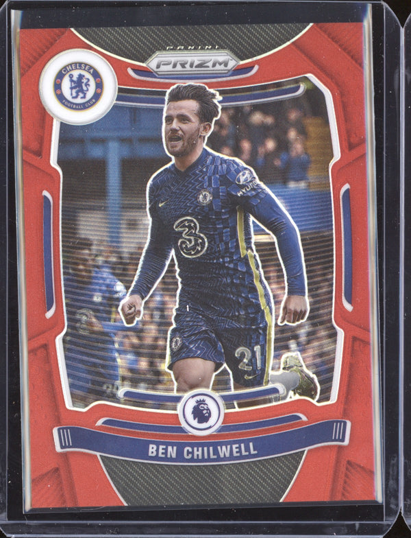 Ben Chilwell 2021-22 Panini Prizm Premier League Red Prizm 113/199