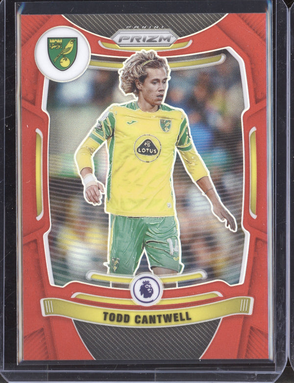 Todd Cantwell 2021-22 Panini Prizm Premier League Red Prizm 196/199