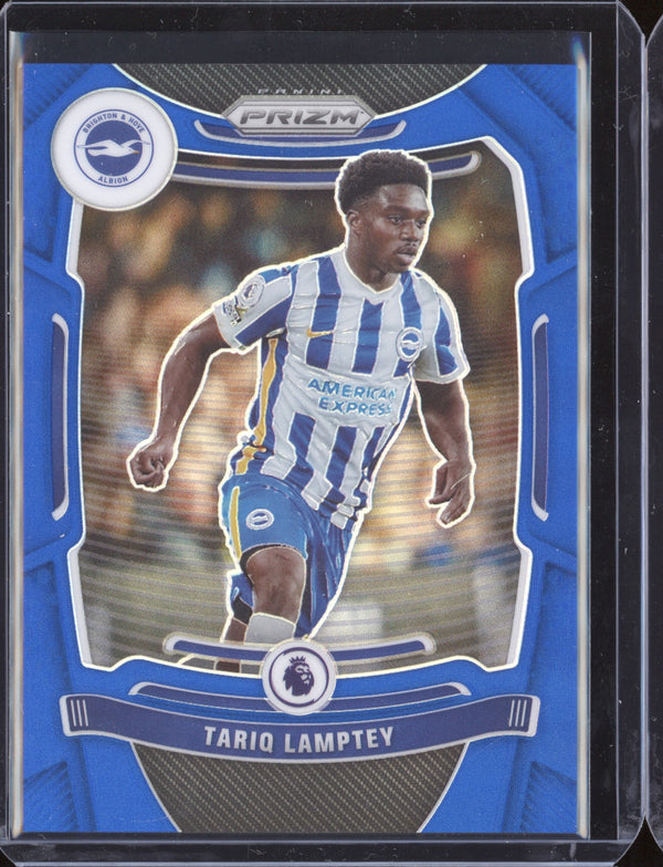 Tariq Lamptey 2021-22 Panini Prizm Premier League Blue Prizm 21/340