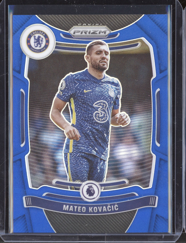 Mateo Kovacic 2021-22 Panini Prizm Premier League Blue Prizm 314/340