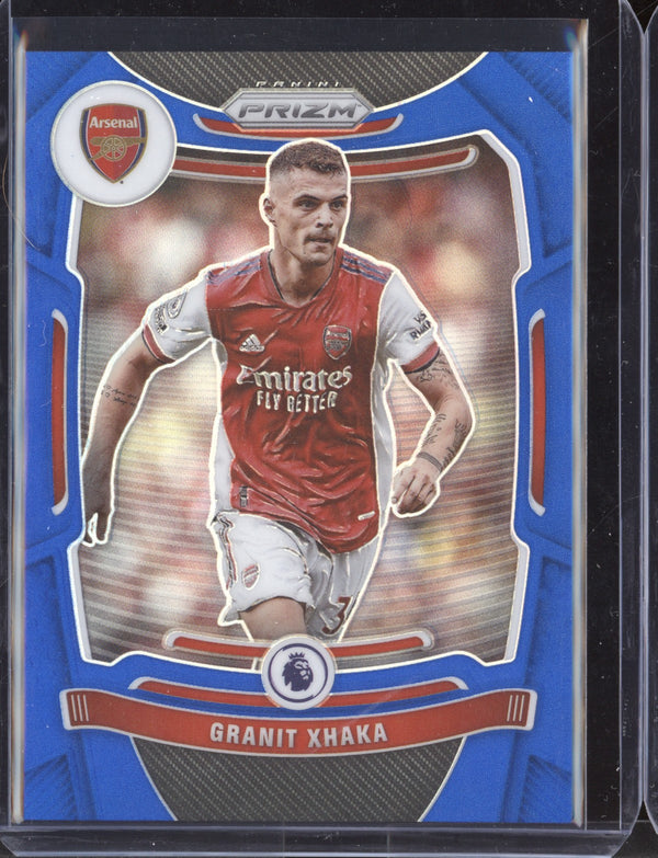 Granit Xhaka 2021-22 Panini Prizm Premier League Blue Prizm 228/340