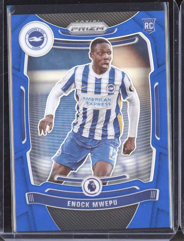 Enock Mewpu 2021-22 Panini Prizm Premier League Blue Prizm RC 12/340