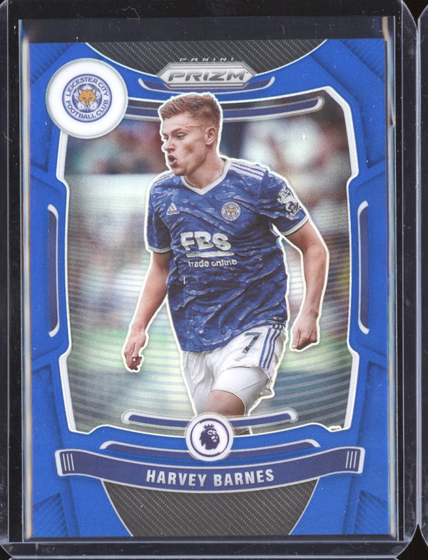 Harvey Barnes 2021-22 Panini Prizm Premier League Blue Prizm 241/340