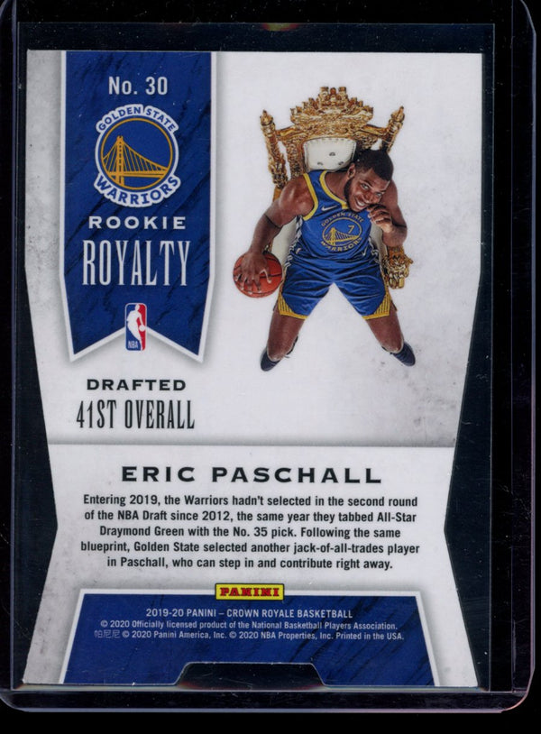 Eric Paschall 2019-20 Panini Crown Royale RC 07/99