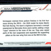 Max Verstappen 2020 Topps F1 Chrome Purple Refractor 107/399