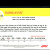 Danil Kvyat 2020 Topps F1 Chrome 1954 World On Wheels